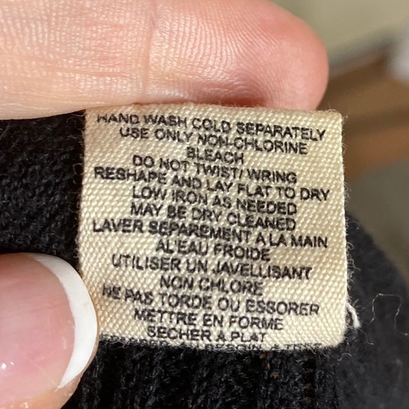 Anthropologie Moth Slouchy Twisty Sweater Black - Picture 8 of 8